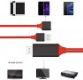 HDMI кабел за телефон към телевизор, iPhone iPad Android, Цифров AV адаптер 1080P, снимка 2