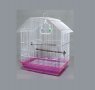 Клетка за папагал ЦИНК Средна 37.5×28×46 напълно оборудвана, снимка 1 - За птици - 29211101