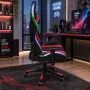 Геймърски стол с RGB LED осветление и дистанционно – Ергономичен дизайн, регулируеми подлакътници и , снимка 3