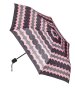 Сгъваем чадър за дъжд с черни розови геометрични шарки 23,5 см, снимка 3