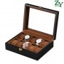 2656 Черна кутия за 10бр часовници, снимка 4