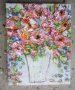 Натюрморт цветя  ваза  букет,  картина, снимка 1 - Картини - 31909927