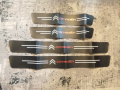 Качествени  карбонови стикери за прагове с лого на Ситроен Citroen  кола автомобил джип ван , снимка 1 - Аксесоари и консумативи - 44767809