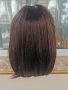 Нова тъмно кестенява перука 35 см Боб стил без бретон - мод.22, снимка 6