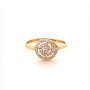 Златен дамски пръстен 1,46гр. размер:58 14кр. проба:585 модел:14311-3, снимка 1 - Пръстени - 39855873