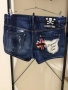 Dsquared2 тъмно сини шорти с нашивки, снимка 2