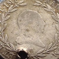 Сребърна монета 20 кройцера 1806г. Франц втори Будапеща Австрия 14955, снимка 2 - Нумизматика и бонистика - 42903554