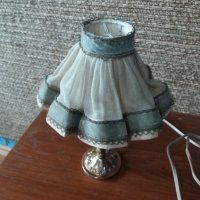  Ретро Настолни лампиони- красиви с дантели , снимка 4 - Настолни лампи - 30838714