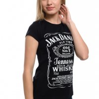 Нова дамска тениска с трансферен печат Джак Даниелс (Jack Daniels), снимка 5 - Тениски - 29462411