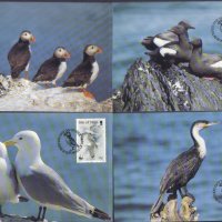 Остров Ман 1989 - 4 броя Карти Максимум - WWF, снимка 1 - Филателия - 38841845