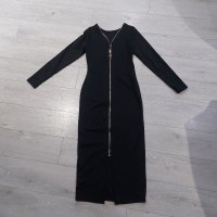 Елегантна черна рокля!!!, снимка 1 - Рокли - 35038169