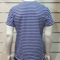 Нова мъжка класическа моряшка тениска на райе, снимка 4 - Тениски - 32048100