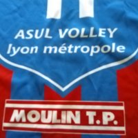 Asul Lyon volley France волейболна тениска Errea #11 Алекс Николов 2015 г. размер С реален, снимка 7 - Волейбол - 42026645