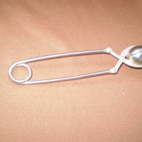 Лъжичка никел за запарване на чай, снимка 3 - Аксесоари за кухня - 33993952