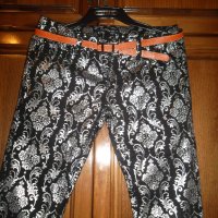 Стилен панталон тип клин, изработен от  плътно памучно черно трико, снимка 8 - Панталони - 30623009