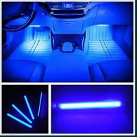 Автомобилно Цветно LED RGB осветление за автомобил кола с дистанционно, снимка 4 - Аксесоари и консумативи - 30462618