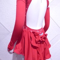 Червена детска рокля за спортни танци, снимка 7 - Детски рокли и поли - 42805665