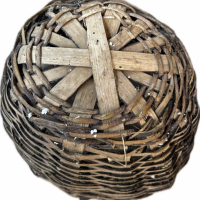 Автентична дървена кошница - изплетена от клони, снимка 3 - Антикварни и старинни предмети - 44736544