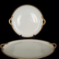 Антикварни големи чинии за сервиране от Лимож LIMOGES Франция, снимка 2 - Антикварни и старинни предмети - 42839554