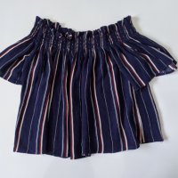 Дамска блуза с паднали ръкави Pull&Bear , снимка 1 - Тениски - 30620126
