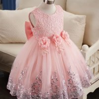Детска рокля ,цвят пъпеж, снимка 3 - Детски рокли и поли - 33963631
