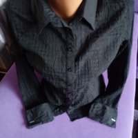 Черна официална маркова риза размер s., снимка 1 - Ризи - 35521444