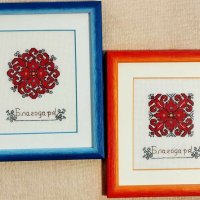 Ръчно бродирана Шевица елбетица bulgarian embroidery в рамка за подарък 8-ми март, снимка 1 - Други - 44364055