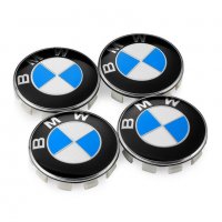 4 бр. капачки за джанти BMW 68 мм лого емблема БМВ прахова защита цветни за украса лого синьо бяло т, снимка 14 - Аксесоари и консумативи - 38250222