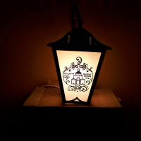 Стара Руска СССР соц лампа за стена ФОНАРЬ СУВЕНИР в оригинална кутия, снимка 2 - Външни лампи - 36484909