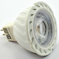 LED луничка UltraLux: 6 Watt, цокъл MR16, 4200 K, AC230V, Ъгъл на светене: 38°, снимка 1 - Лед осветление - 29995722