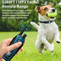 Електронен нашийник за куче каишка с ток телетакт за дресура до 1000 метра обхват водоустойчив

, снимка 4 - За кучета - 42254768
