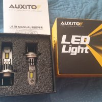 LED Крушки AUXITO 2 бр. H7 с вентилатор, 20000LM с вентилатор, Turbo, снимка 6 - Аксесоари и консумативи - 44327162