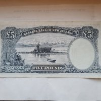 NEW ZEALAND 🇳🇿  £ 5 POUNDS 1955-56, снимка 2 - Нумизматика и бонистика - 32016609