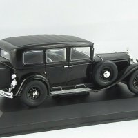 MERCEDES-BENZ TYPE NÜRBURG 460 W08 1929 - мащаб 1:43 на WhiteBox моделът е нов в PVC дисплей-кейс, снимка 3 - Колекции - 29678237