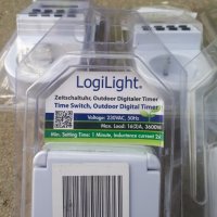 LogiLight - Дигитален Taймер за контакт с капак indoor / outdoor 3600W , 290гр , Чисто нови , , снимка 6 - Други стоки за дома - 28341647