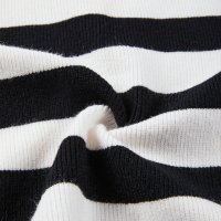 Дамски пуловер на райе в черно и бяло, снимка 13 - Блузи с дълъг ръкав и пуловери - 42717013
