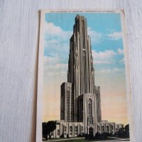 Стара пощенска картичка Университетът на Питсбърг, САЩ около 1930г., снимка 1 - Филателия - 32064416