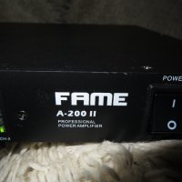 FAME A200 II професионален усилвател, снимка 3 - Ресийвъри, усилватели, смесителни пултове - 35066585