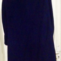 Разкошно палто от 100% Камилска вълна - тъмно лазурно синьо, снимка 6 - Палта, манта - 38789934