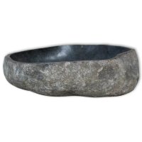 Овална мивка от речен камък, 46-52 см, снимка 2 - Мивки - 40308590