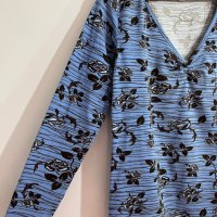 Макси много мека и силно еластична блузка в модерен флорален десен, снимка 2 - Блузи с дълъг ръкав и пуловери - 40057750
