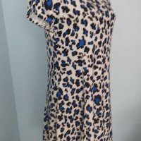Еластична брандова рокля в леопардов принт "Pescara" Italy / унисайз , снимка 5 - Рокли - 30235408