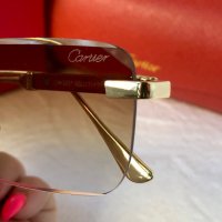 Cartier мъжки слънчеви очила с дървени дръжки, снимка 12 - Слънчеви и диоптрични очила - 42842550