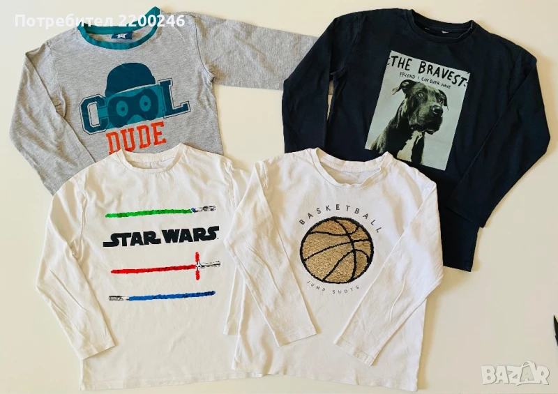 Лот детски блузи 116, снимка 1