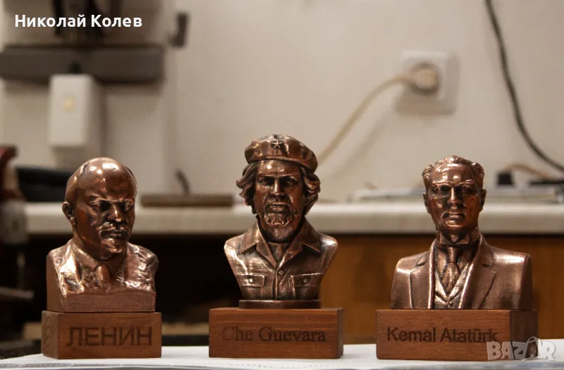 Бюстове на революционери-Ленин,Че Гевара,Атататюрк, снимка 1