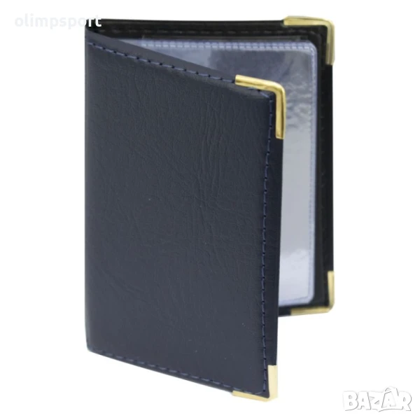 Визитник с метални ъгли за 20 броя визитки, джобен размер. Размери - 11х7х1.5 см. Тегло - 40 г. , снимка 1