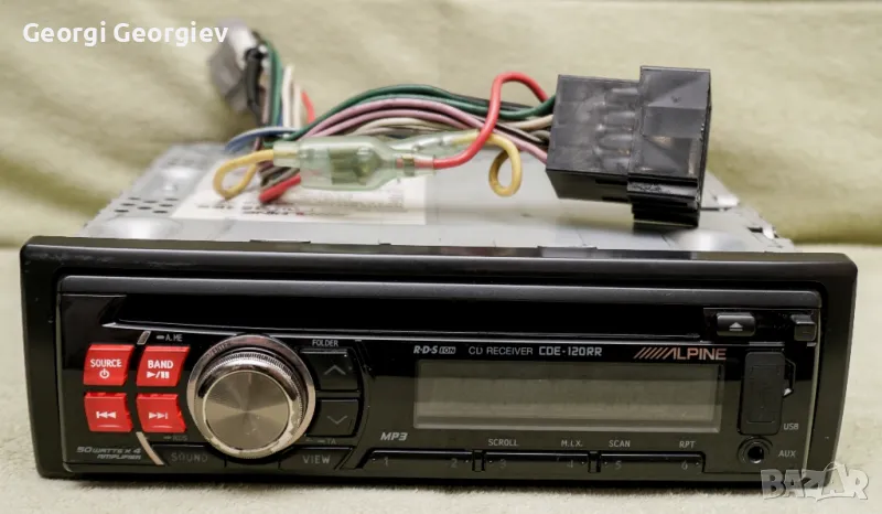 Радио CD плеер CDE-120 RR Алпин, снимка 1