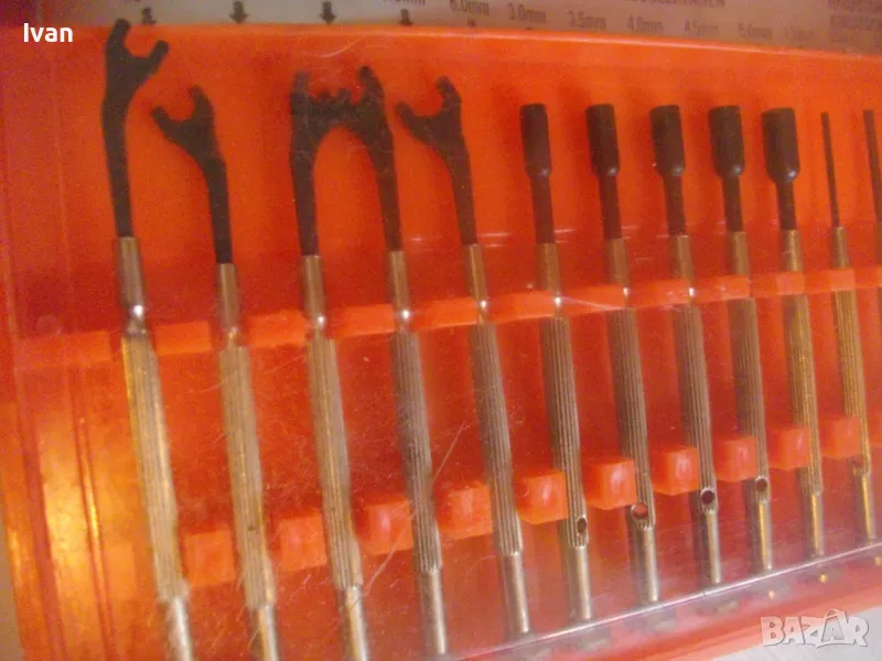 КОМПЛЕКТ 21 бр. НОВИ МИКРО МИНИ РЪЧНИ ОТВЕРТКИ И КЛЮЧОВЕ СПЕЦИАЛИЗИРАНИ ЗА МИКРОЕЛЕКТРОНИКА НЕМСКИ, снимка 1