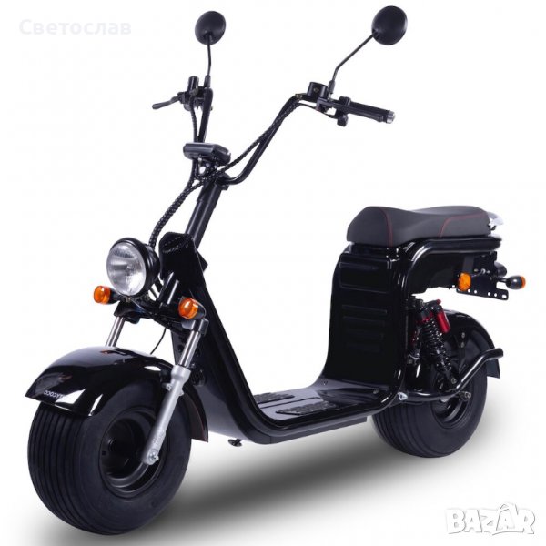 Електрически скутер Чопър HR8-1 1500В 12A/h батерия черен, снимка 1