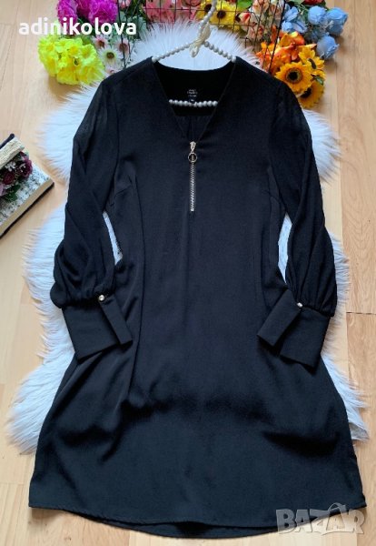 Черна свободна рокля, снимка 1